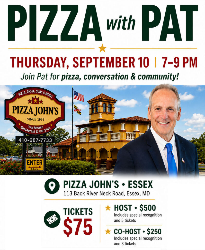 Pizza with Pat flyer